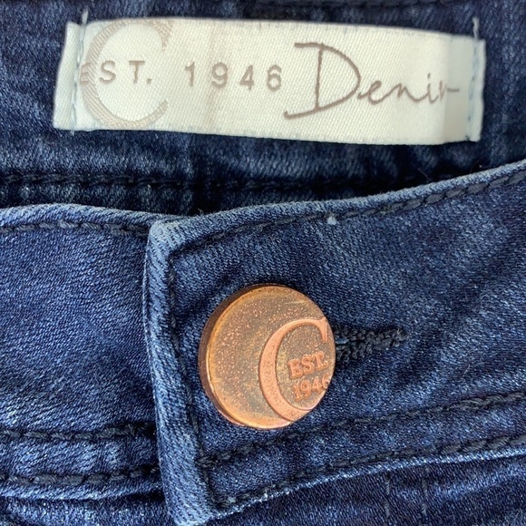 C EST. 1946 Denim Contemporary Skinny Jeans - Size 4, Dark Blue - Picture 4 of 7